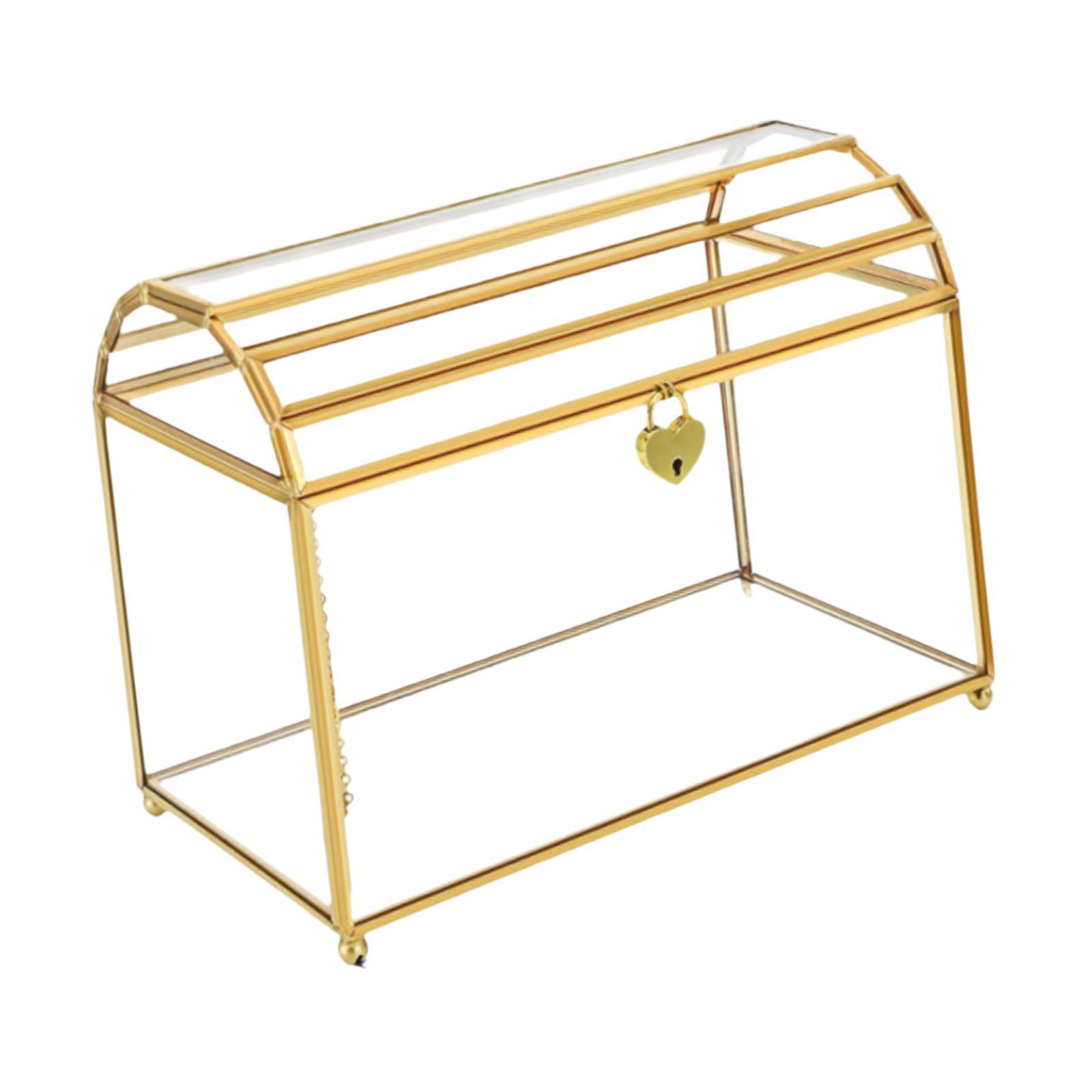 Event Party Box - Glass Wedding Card Box Portable Table