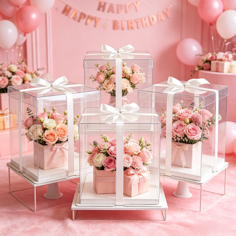 Transparent Cake Boxs Large Gi - đánh giá và giá Event Party Box