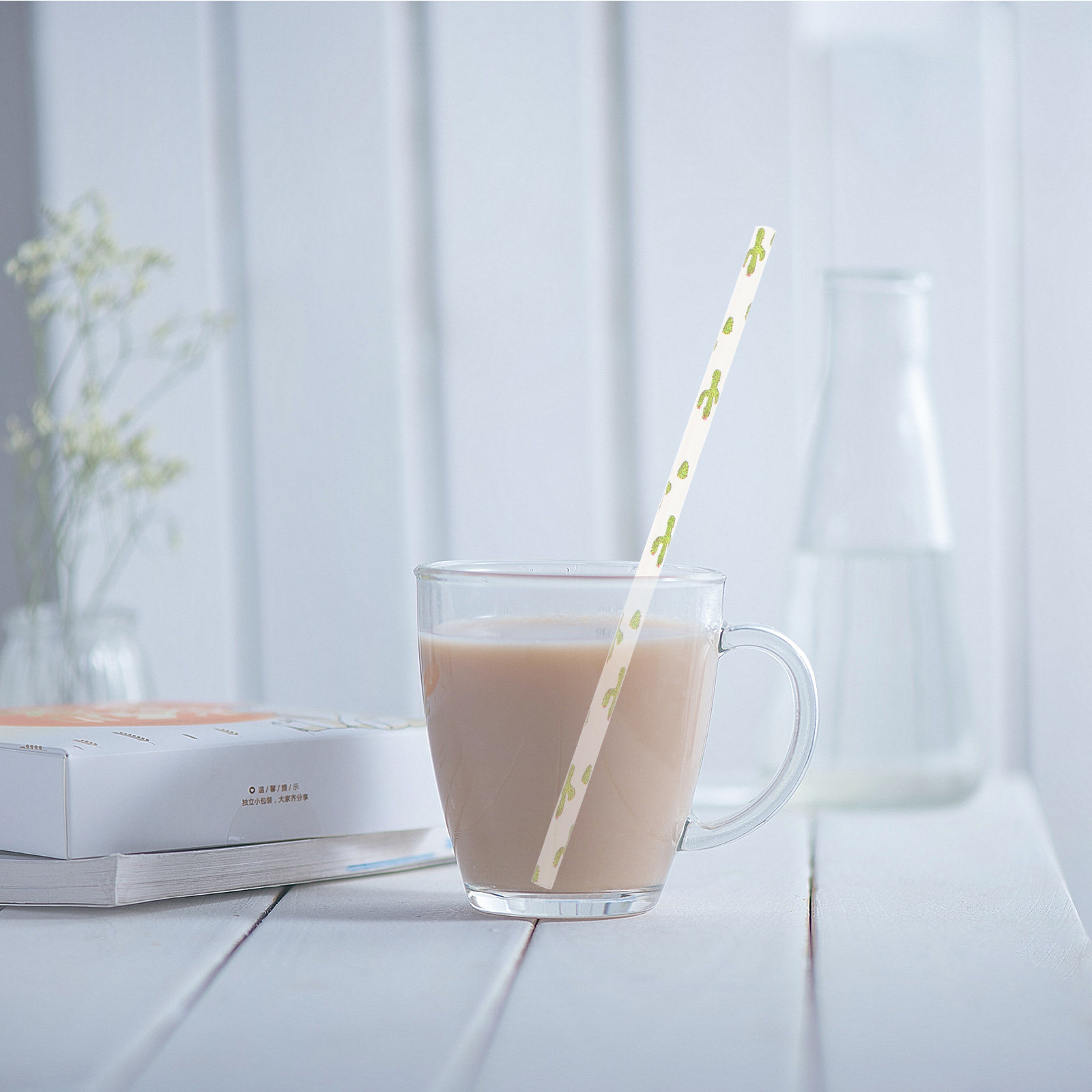 100Pcs Eco Friendly Paper Stra - đánh giá và giá Paper Straw Color