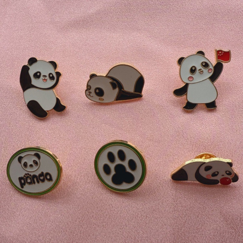 6pcs Cartoon China Panda Badge - đánh giá và giá Supply Event