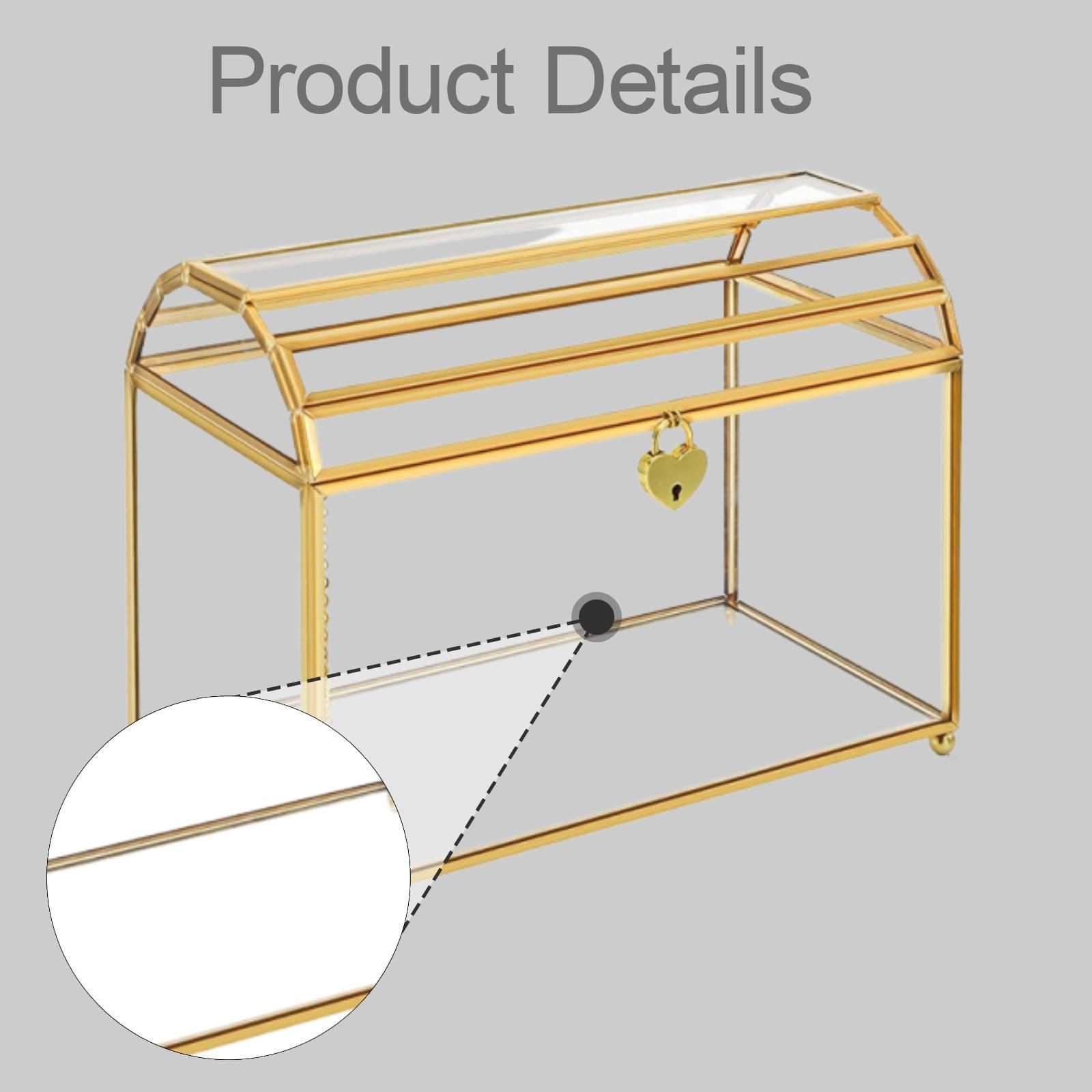 Glass Wedding Card Box Portabl - đánh giá và giá Event Party Box