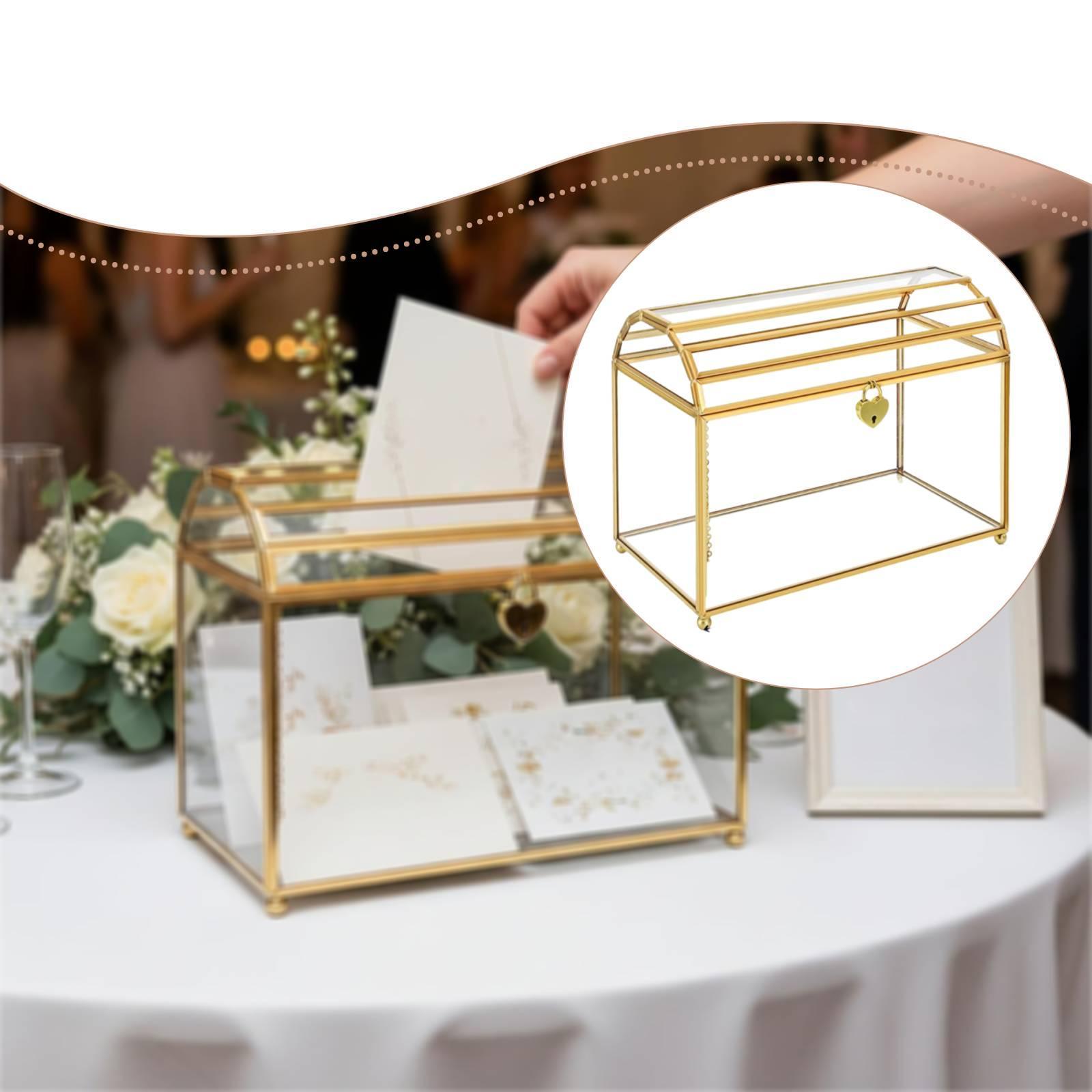 Glass Wedding Card Box Portabl - đánh giá và giá Event Party Box