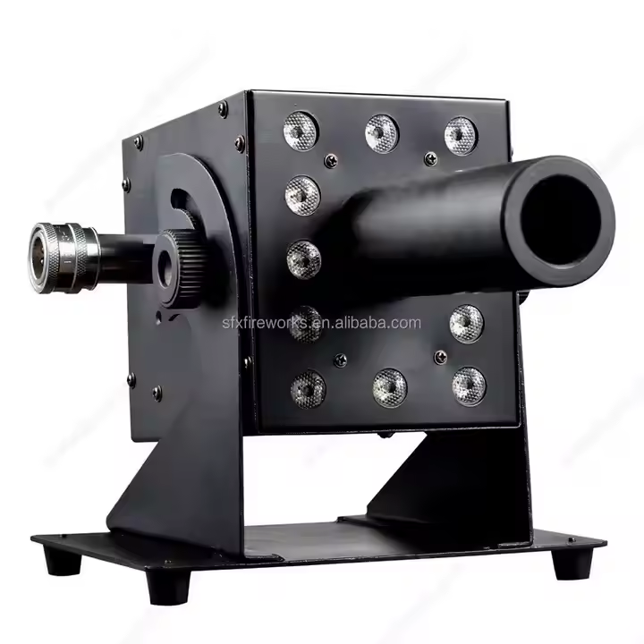 DMX RGB LED CO2 Cannon Jet Mac - đánh giá và giá Event Party Dj