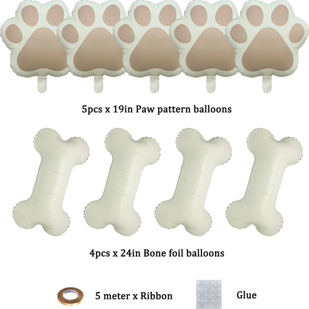 9Pcs/Set Let us Pawty Big Dog  - đánh giá và giá Let'S Party Event Supply