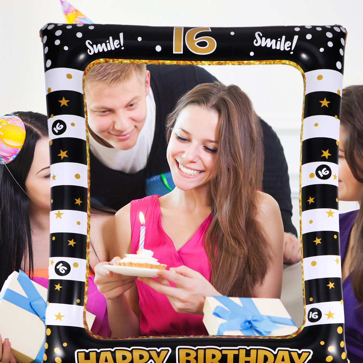 Inflatable Selfie Picture Fram - đánh giá và giá Photo Booth Frame