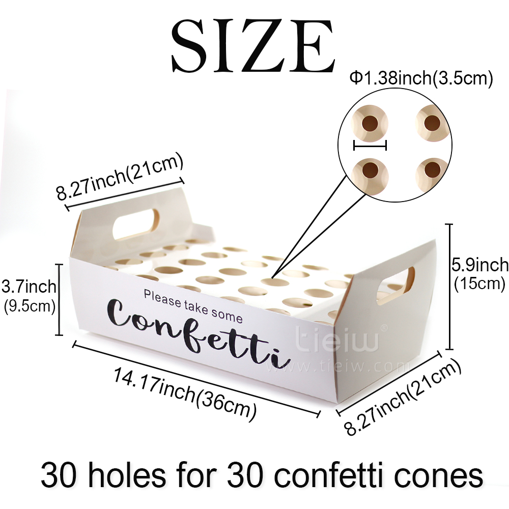 confetti cones holder natural  - đánh giá và giá Cotton Candy Cone