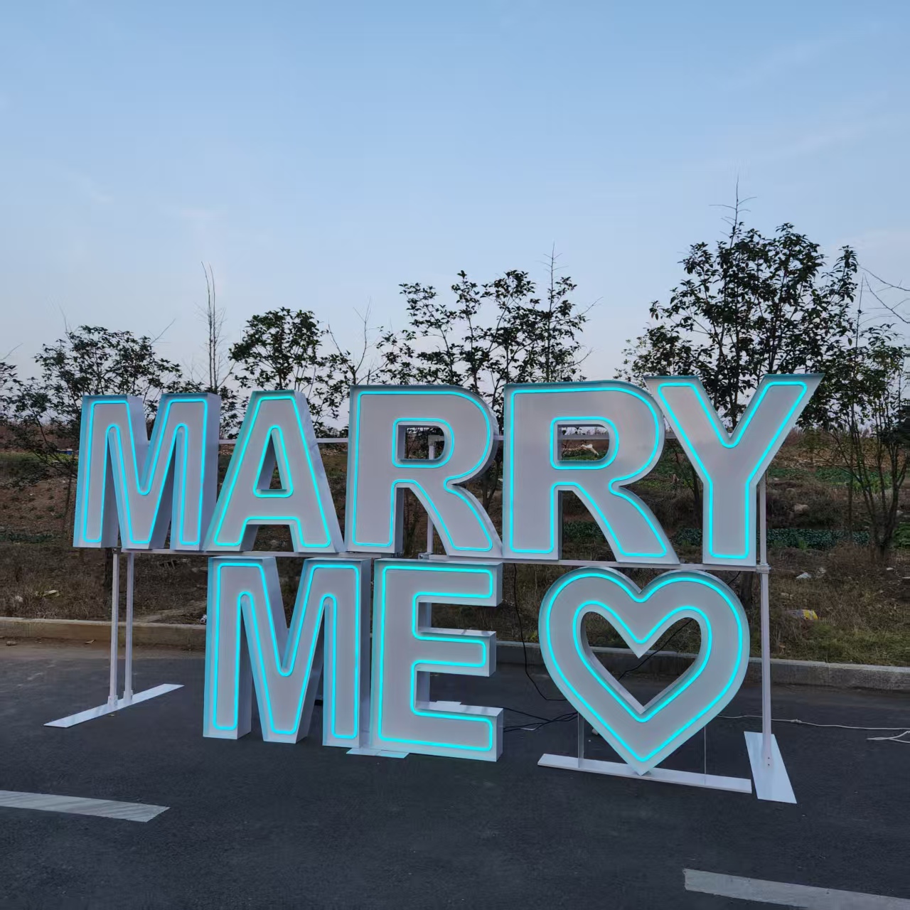 MARRY ME Metal RGB LED Neon Si - đánh giá và giá Event Party Supply Rental