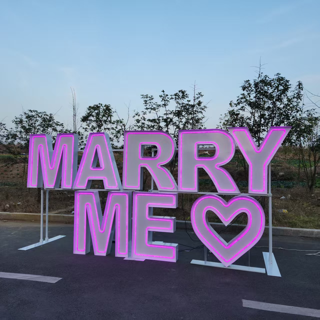 MARRY ME Metal RGB LED Neon Si - đánh giá và giá Event Party Supply Rental