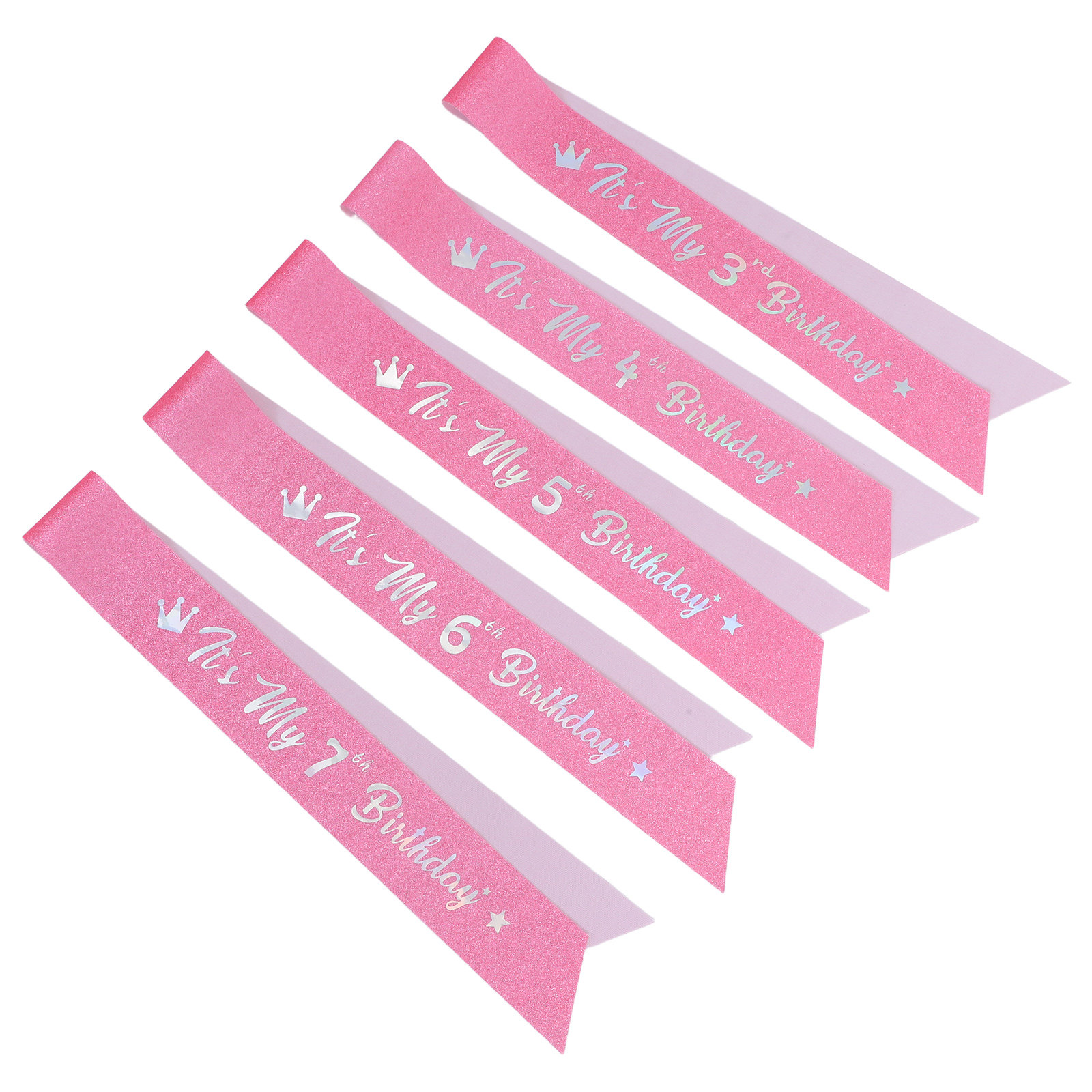 5Pcs Glitter Happy Birthday Sa - đánh giá và giá Birthday Sash Glitter