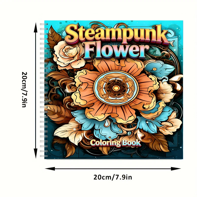 Coloring Book Steampunk Flower - đánh giá và giá Supply Event