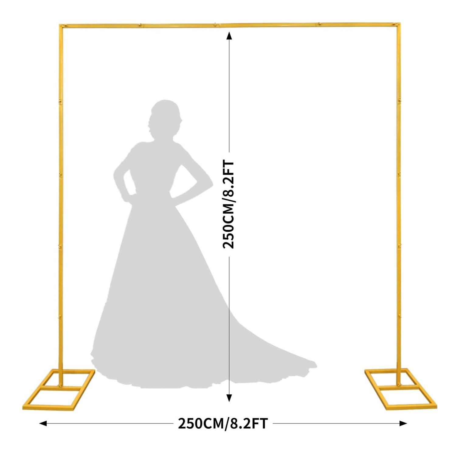 Gold Metal Square Backdrop Sta - đánh giá và giá Photo Booth Frame
